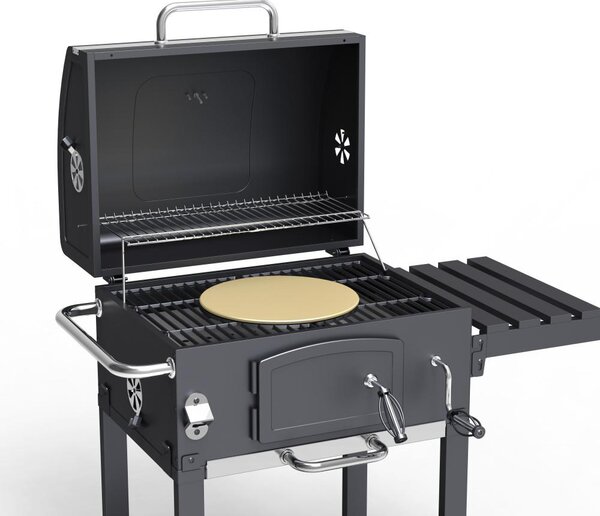Multifunkční BBQ gril Avenberg GENIUS+litinový rošt+tál+pizza kámen