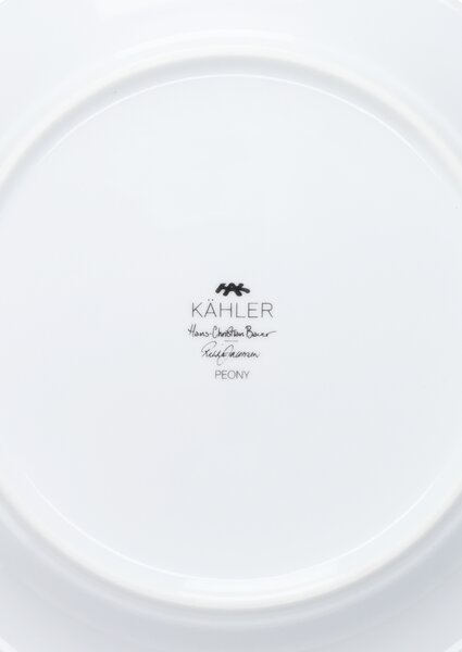 Kähler Design Jídelní talíř Hammershøi Peonies KD579