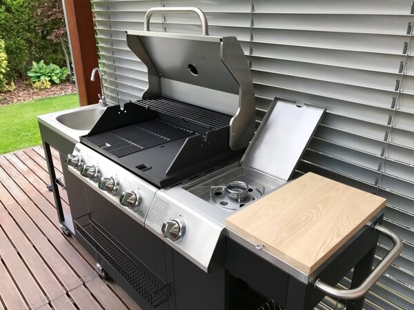 Velká luxusní zahradní kuchyně s plynovým grilem Avenberg TEXAS