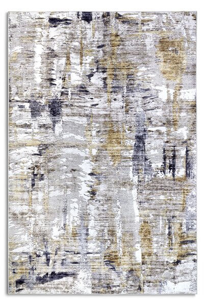 ELLE Decoration, Kusový koberec Imagination New 106037 Anthracite/Gold z kolekce Elle, 120x160, šedá, ložnice
