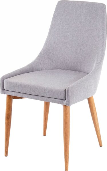 Sada 2 jídelních židlí HWC-B44 II, židle kuchyňská židle retro design látka/textil šedá