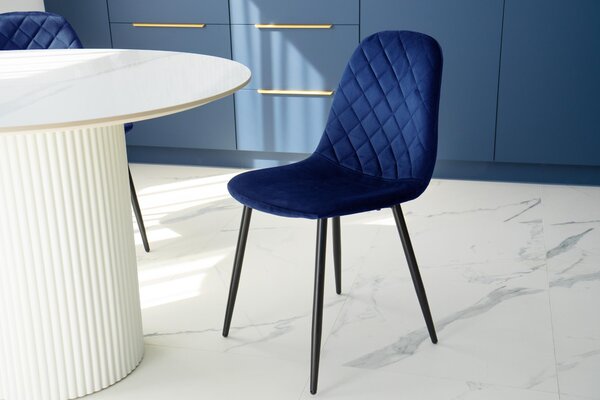 Židle Orlando Velvet navy blue