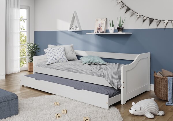 Idea Jednolůžko s přistýlkou LAURA 8808 Provedení: Bílý lak