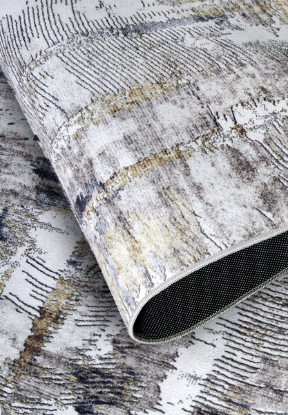 ELLE Decoration, Kusový koberec Imagination New 106037 Anthracite/Gold z kolekce Elle, 120x160, šedá, ložnice