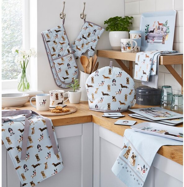 Bavlněná kuchyňská rukavice Cooksmart ® Curious Dogs
