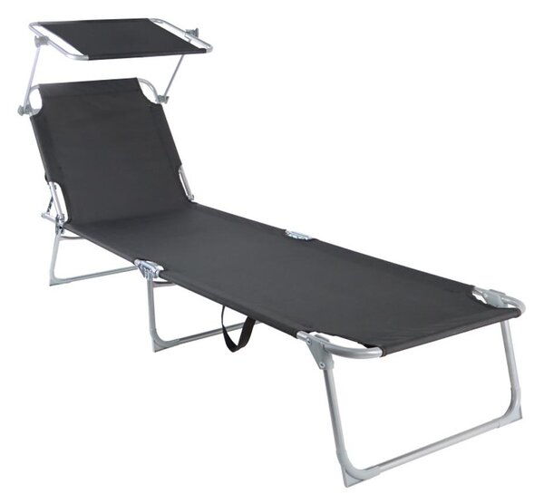 Set 2ks relaxačních lehátek s nastavitelnou stříškou SEBASTIAN