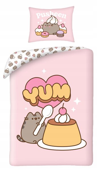 Dětské povlečení Pusheen 140 x 200 cm Halantex 100% bavlna kočka kotě