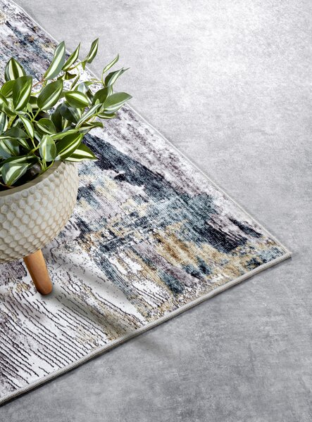 ELLE Decoration, Kusový koberec Imagination New 106038 Sapphire/Gold z kolekce Elle, 120x160, vícebarevná, ložnice