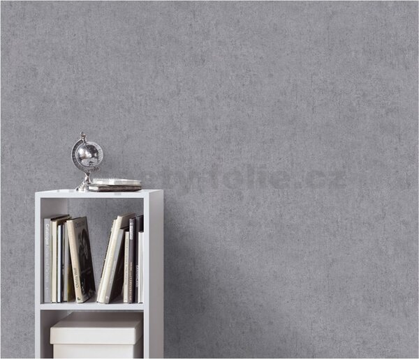 Vliesové tapety na zeď Play of Light 10418-10, rozměr 10,05 m x 0,53 m, beton tmavě šedý, Erismann