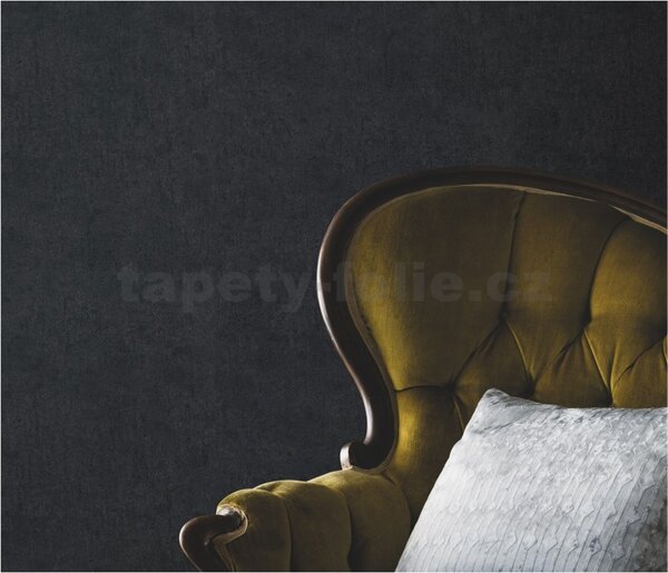 Vliesové tapety na zeď Play of Light 10418-15, rozměr 10,05 m x 0,53 m, beton černý, Erismann