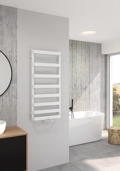 Oltens Varme koupelnový radiátor žebříkový 108.5x50 cm bílá 55001000