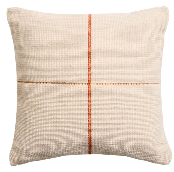 Kave Home Oranžový povlak na polštář Atima 45 x 45 cm