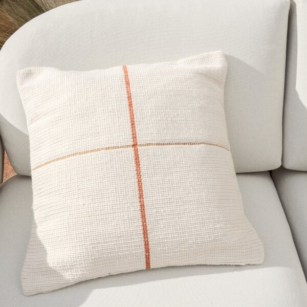 Kave Home Oranžový povlak na polštář Atima 45 x 45 cm