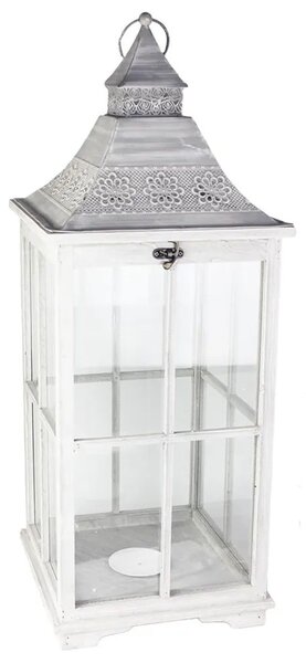 Dřevěná lucerna Morex D2673, velká, 80,5 cm