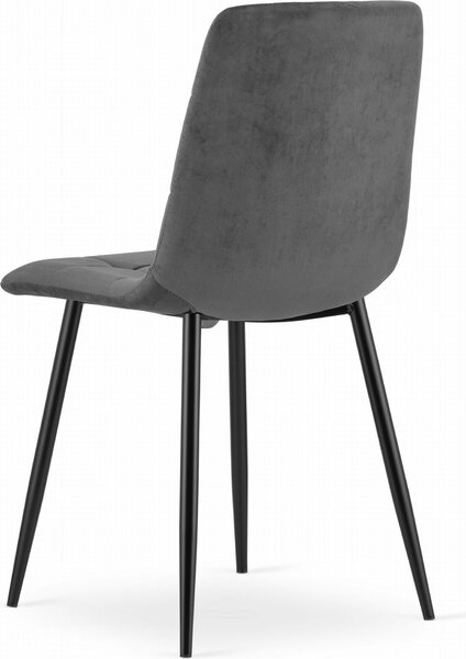 Židle Valora KARA tmavě šedá x1 - Jednoduchá šedá židle pro elegantní interiéry