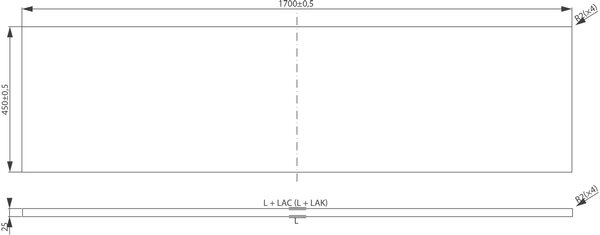 Cersanit City deska 170x45 cm dub S599-0159