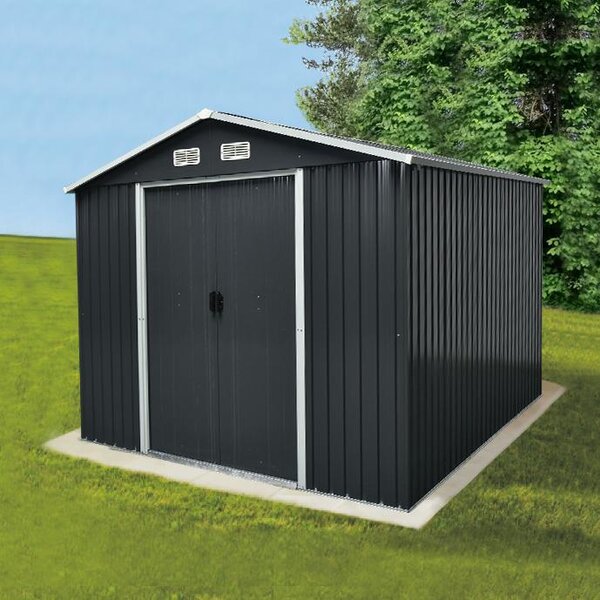Zahradní domek na nářadí Avenberg 3.0 x 2.4 m ANTRACIT SD-X0810-H170
