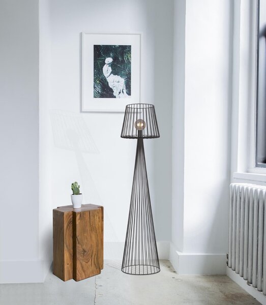 Kaja Soul Black stojací lampa 1x60 W černá K-4643