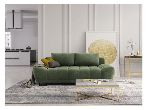 Zelená třímístná rozkládací pohovka Windsor & Co Sofas Cumulus