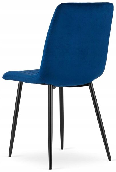 Ekspand | Židle AKSAMIT - prošívaná - tmavě šedá - vysoce kvalitní velur - moderní design