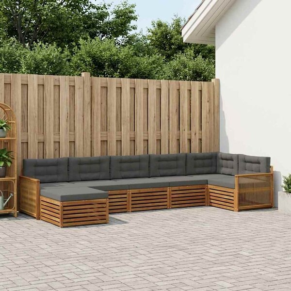 Venkovní pohovková souprava 7 ks Přirozená a Anthracitová 3383630