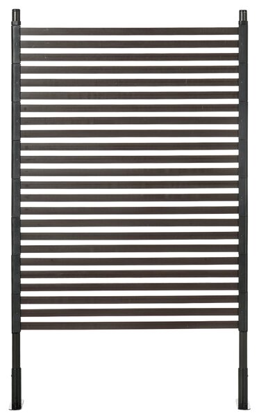Zahradní plot Outsunny, kovový plot 93 x 150 cm vysoký, dekorativní mřížkový plot se stojany, plot pro psy, horní obloukový plot, krajinářský plot pro
