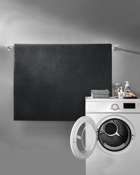 SONGMICS Protiskluzový koberec DARVIN 120 x 170 cm tmavě šedý
