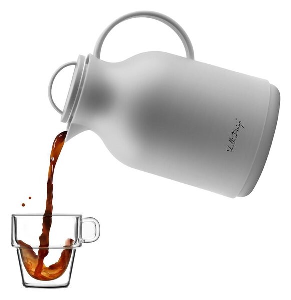 Šedá termoska Vialli Design, 1 l