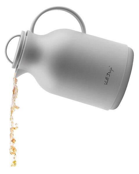 Šedá termoska Vialli Design, 1 l