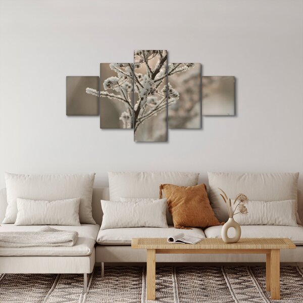 Obraz - Rostlina v mrazu (125x70 cm)