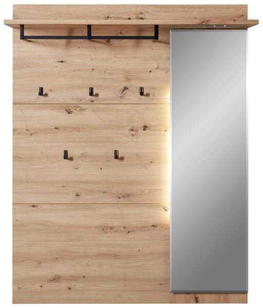 ŠATNÍ PANEL, dub artisan, 120/153/30 cm Voleo - Šatní panely