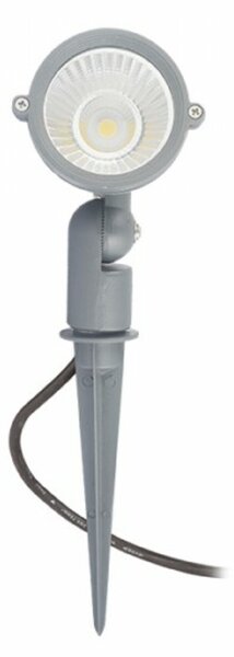 RED - DESIGN RENDL VÝPRODEJ VZORKU RENDL GARY LED na bodci šedá 230V LED 10W 45° IP65 3000K R10527