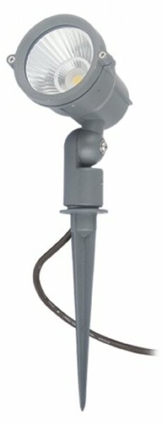 RED - DESIGN RENDL VÝPRODEJ VZORKU RENDL GARY LED na bodci šedá 230V LED 10W 45° IP65 3000K R10527