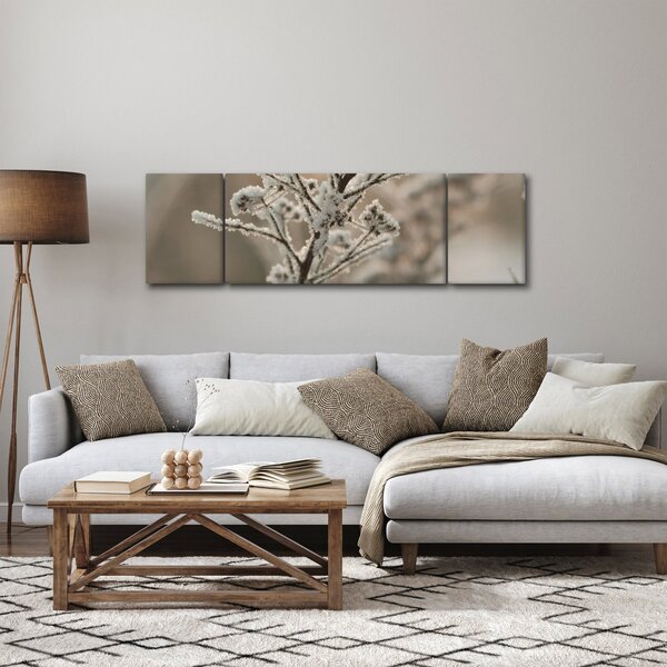 Obraz - Rostlina v mrazu (170x50 cm)