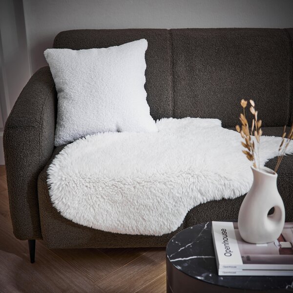 UMĚLÁ KOŽEŠINA, 60/90 cm, bílá Boxxx - Kůže