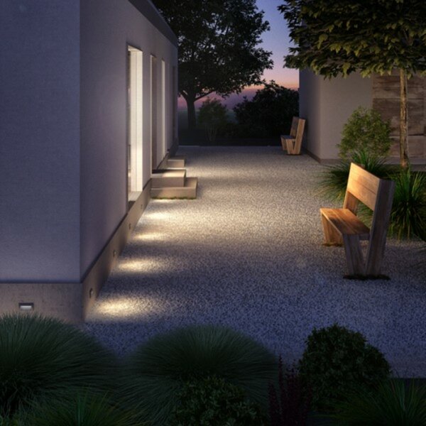 RED - DESIGN RENDL RENDL GORDIQ L zápustná antracitová 230V LED 3W IP65 3000K R12538