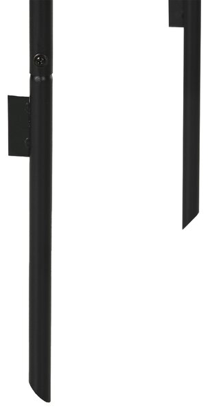 Outsunny Kovový Růžový Oblouk pro Popínavé Rostliny - Zahradní Oblouk s Špičatým Designem - Kovová Struktura, Trellis pro Růže - Oblouk do Zahrady 140