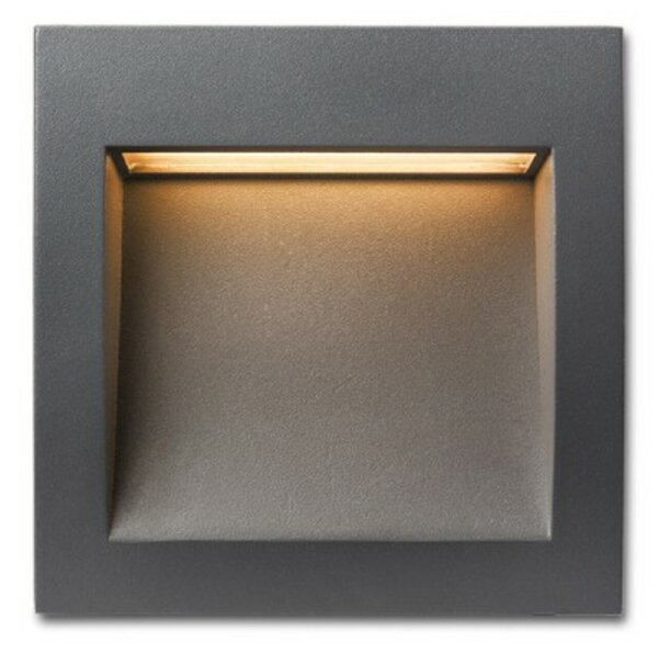 RED - DESIGN RENDL RENDL GORDIQ M zápustná antracitová 230V LED 3W IP65 3000K R12536