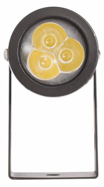 RED - DESIGN RENDL RENDL GUN na bodci černá 230V LED 3x1W 30° IP65 3000K R10530