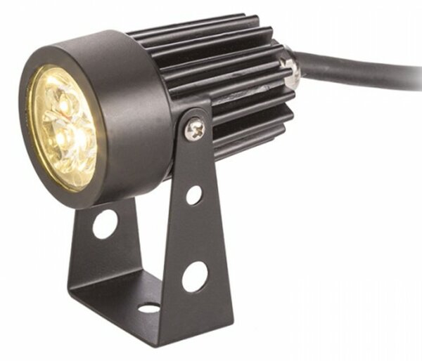 RED - DESIGN RENDL RENDL GUN na bodci černá 230V LED 3x1W 30° IP65 3000K R10530