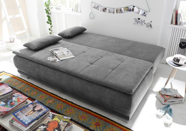 ROZKLÁDACÍ POHOVKA, textil, kompozitní dřevo, tmavě šedá MID.YOU - Rozkládací pohovky, Online Only