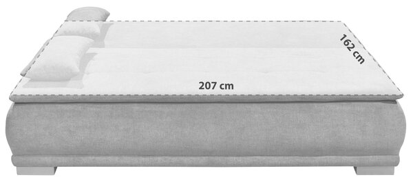 ROZKLÁDACÍ POHOVKA, textil, barvy stříbra MID.YOU - Rozkládací pohovky, Online Only
