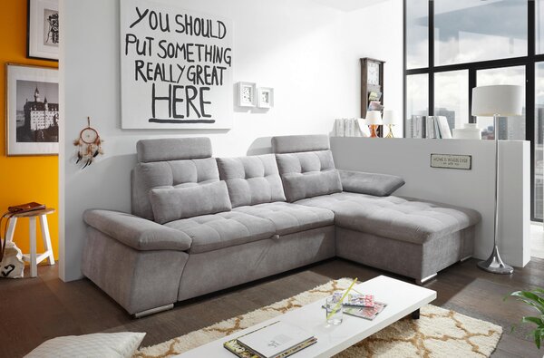 ROHOVÁ SEDAČKA, textil, kompozitní dřevo, jílová barva MID.YOU - Sedací soupravy, Online Only