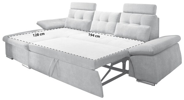 ROHOVÁ SEDAČKA, textil, kompozitní dřevo, šedá MID.YOU - Sedací soupravy, Online Only