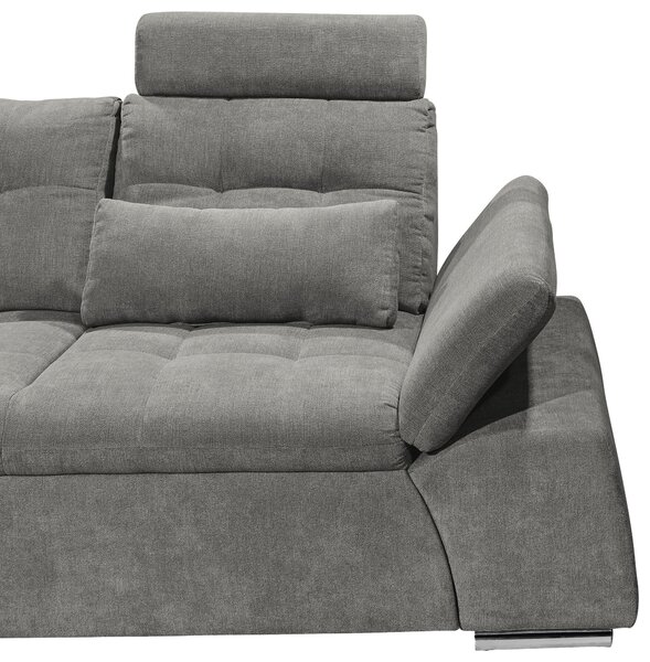 ROHOVÁ SEDAČKA, textil, kompozitní dřevo, šedá MID.YOU - Sedací soupravy, Online Only