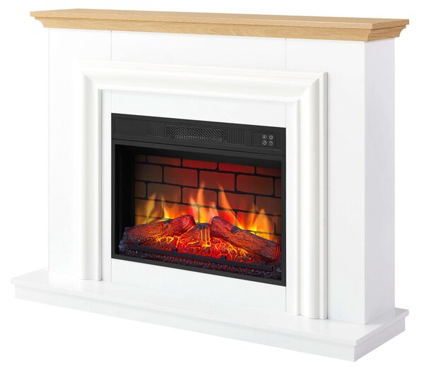 Elektrický krb ArtiFlame Marbelya AF23BS, bílý