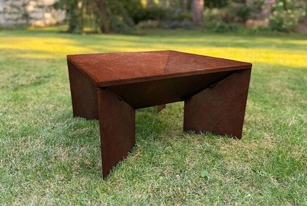 CORGARDEN Fokus Zahradní ohniště 50 x 50 x 30 cm, corten CORGARDEN 1016