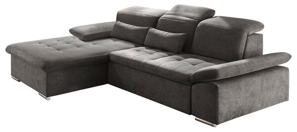 ROHOVÁ SEDAČKA, textil, kompozitní dřevo, tmavě šedá MID.YOU - Sedací soupravy, Online Only