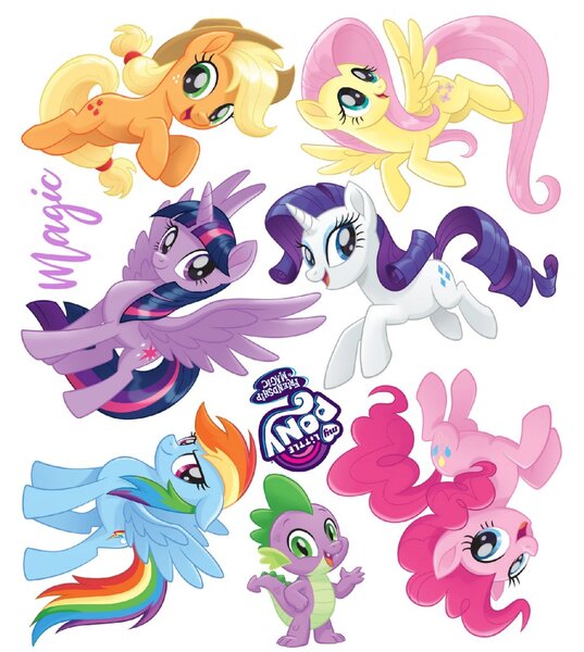 Samolepka na zeď "My Little Pony 4" 60x70cm
