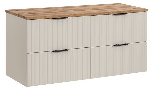 Comad Koupelnová skříňka pod deskové umyvadlo set Adel Cashmere II. 120 kašmír